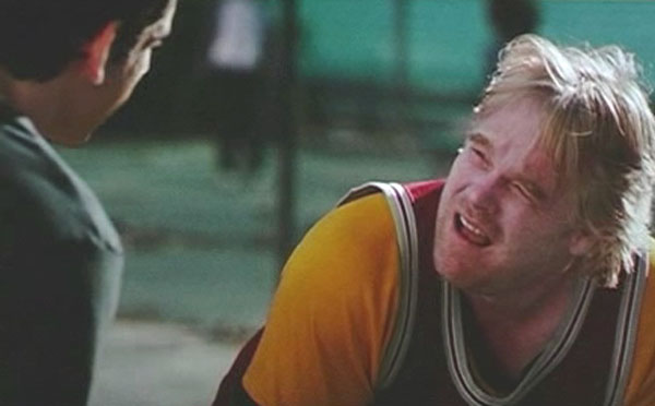 Sandy Lyle playing basketball